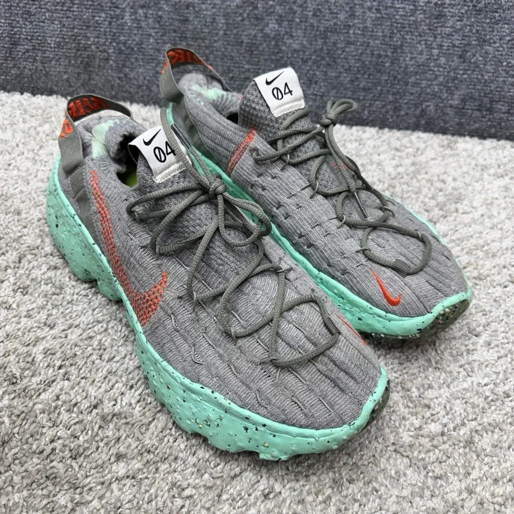 Nike Space Hippie 04 Sneakers Gray Green Shoes CZ6398-020 men's size 11